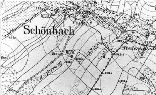 Schönbach. Meßtischblatt, Sekt. Neusalza, 1883
