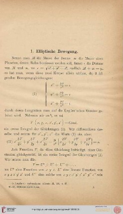 1. Elliptische Bewegung
