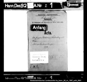 Einzelne Relationen von Huldebergs aus Wien