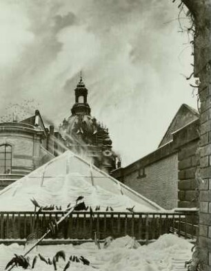 Blick vom Atelier auf die Frauenkirche