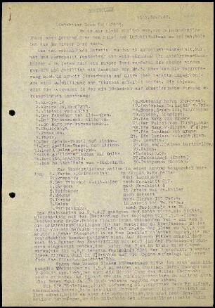 Brief (Entwurf); Ernst Kirsten an Martin Schede