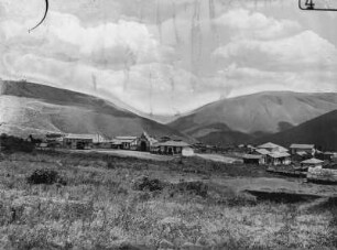 Siedlung : Blick auf eine befestigte Siedlung nahe Kigali