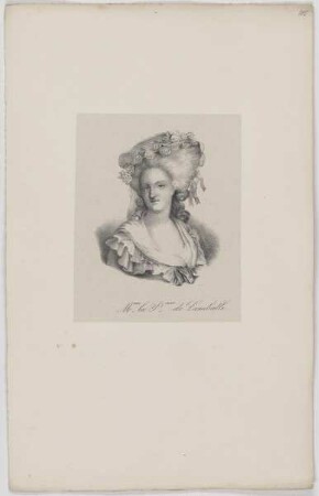 Bildnis der Marie Thérèse Louise de Savoie-Carignan de Lamballe