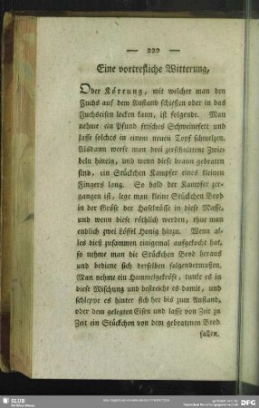 Eine vortrefliche Witterung