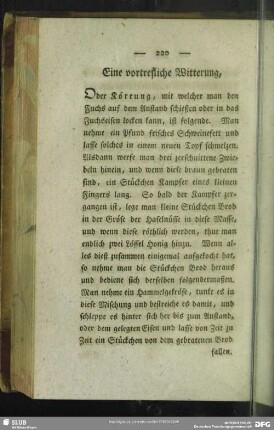 Eine vortrefliche Witterung