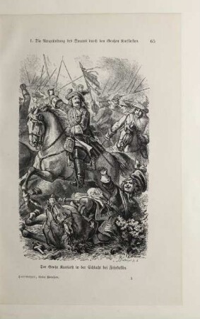 Der Große Kurfürst in der Schlacht bei Fehrbellin