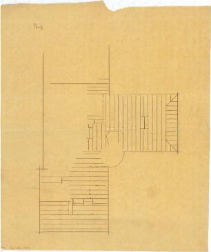 Hildebrand, Adolf von; München, Maria-Theresia-Str. 23; Wohnhaus Hildebrand - Teilgrundriss 1. OG