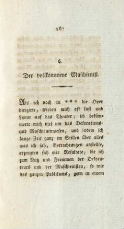 6. Der vollkommene Maschienist