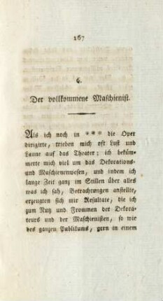 6. Der vollkommene Maschienist