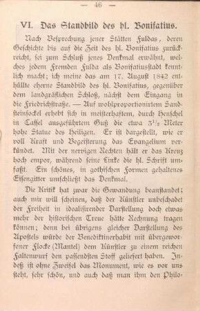 VI. Das Standbild des hl. Bonifatius.