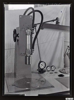 Warmspritzstand, Teilansicht, Foto 1967
