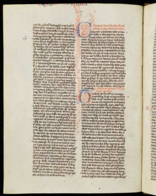 Fleuronnée-Initialen C und T, gespalten