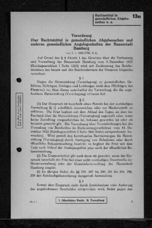 13a Rechtsmittel in gemeindlichen Abgabesachen u.a.