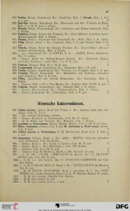 Römische Kaisermünzen (Nr. 987-1429)