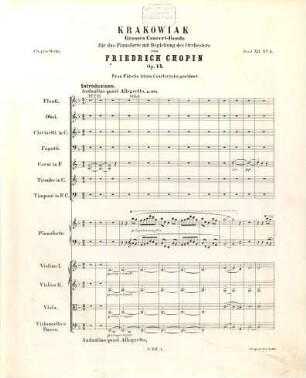 Friedrich Chopin's Werke. 12,[b], Concerte und Concertstücke für das Pianoforte [Nr. 4 - 6]