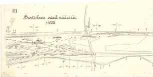 Fischer, Theodor; Pressburg (Bratislava, Slowakei); Wettbewerbs - Unterlagen - Verkehrsplan