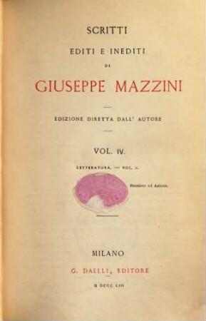 Scritti editi e inediti, 4.. Letteratura ; 2