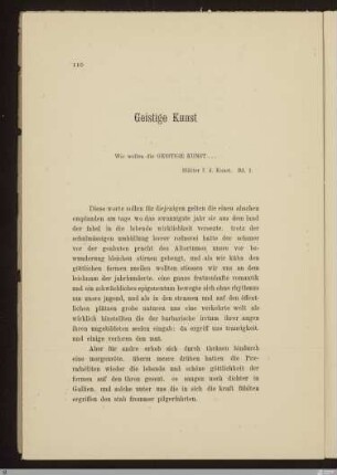 Geistige Kunst / Paul Gérardy