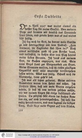 Erste Dublette