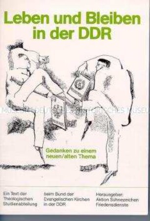 Informationsschrift der Aktion Sühnezeichen/ Friedensdienste über die Friedensbewegung in der DDR
