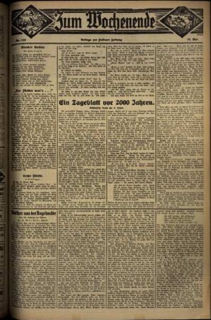 Dritte Ausgabe vom Sonntag, den 18. Mai 1930.
