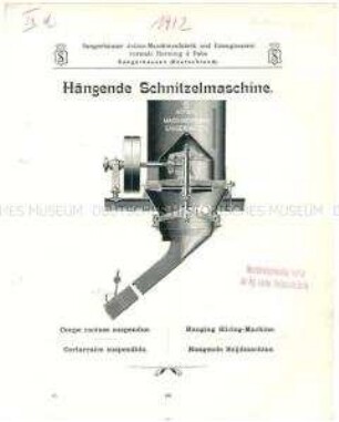 Hängende Schnitzelmaschine