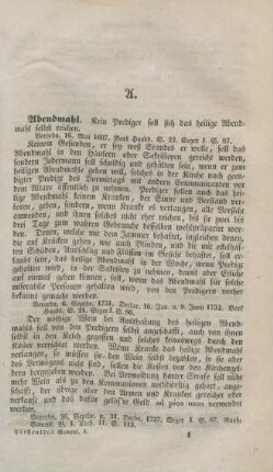 Abendmahl. - Hypothekenbücher.