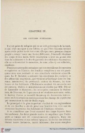 Chapitre IV: Les coutumes funéraires