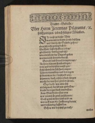 [Trauergedichte]