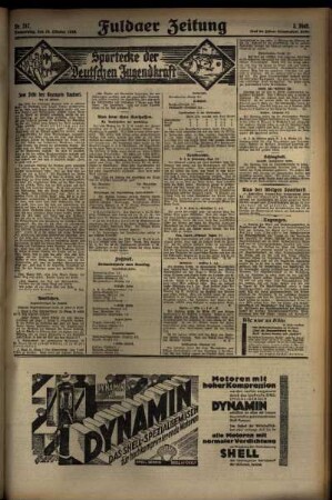 Dritte Ausgabe vom Freitag, den 25. Oktober 1929.