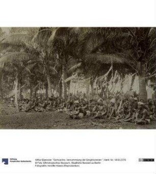 "Samoa-Ins. Versammlung der Eingeborenen."