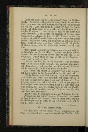 87. Vom stolzen Pfau.