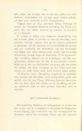 Het landschap Selimbau