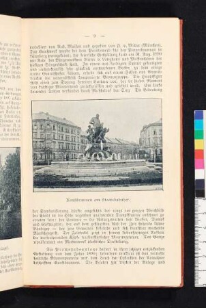Kunstbrunnen am Staatsbahnhof.