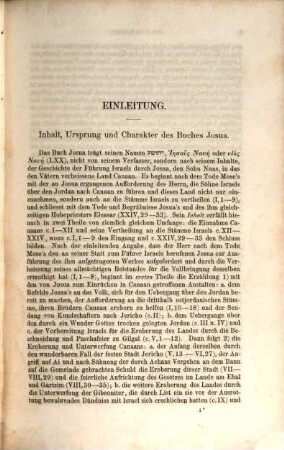 Biblischer Commentar über das Alte Testament, 2,1. Prophetische Geschichtsbücher ; 1, Josua, Richter und Ruth