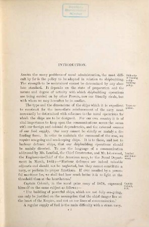 The British navy : its strength, resources, and administration, 3. Opinions on the shipbuilding policy of the navy