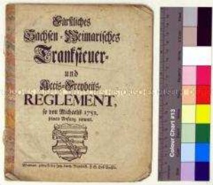 Verordnung von Franz Josias Herzog von Sachsen betreffend Einführung einer Getränke- und städtischen Verbrauchssteuer