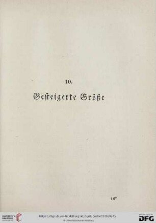 10. Gesteigerte Größe