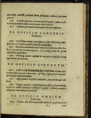 De Officio Carceris Custodis