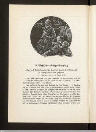 1. Ruhe und Ausbildungszeit bei Cambrai, Einsatz des Regiments in Nordfrankreich und Flandern