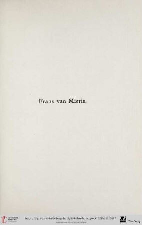 Franz van Mieris