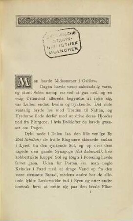 Reformatoren fra Galilæa : Fortælling fra det gamle Palæstina af Otto M. Møller