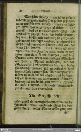 Die Vergessenheit