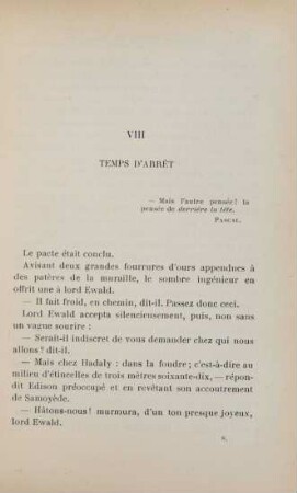 VIII. Temps d'arrêt