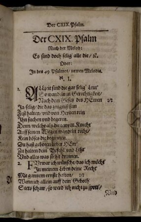 Der CIX. Psalm