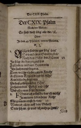 Der CIX. Psalm
