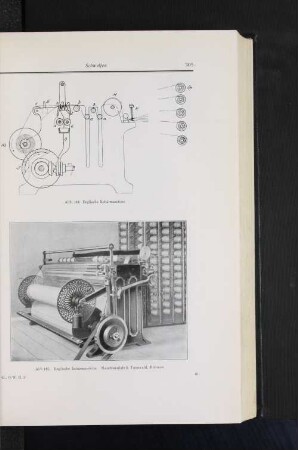 Abb. 144 Englische Schärmaschine Abb. 145 Englische Schärmaschine. Maschinenfabrik Tannwald, Böhmen