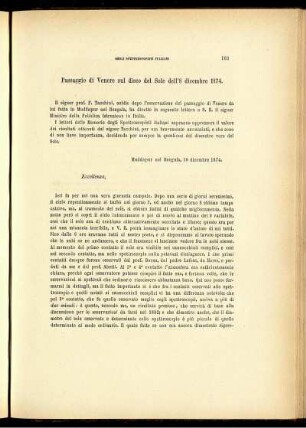 Passaggio di Venere sul disco del Sole dell'8 dicembre 1874