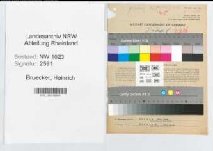 Entnazifizierung Heinrich Bruecker , geb. 29.05.1878 (Landwirt)