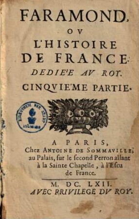 Faramond ou l'histoire de France, 5